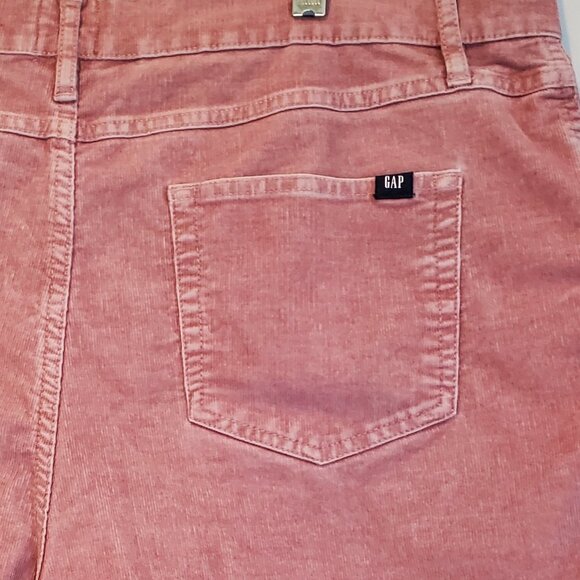 GAP Women Shorts Stretch 12 Corduroy Pastel Raw Hem Farmer's Daughter Romantic - Picture 4 of 12